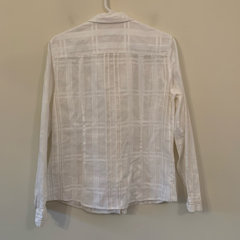 J. Mclaughlin Ruffle Button Up - image 5